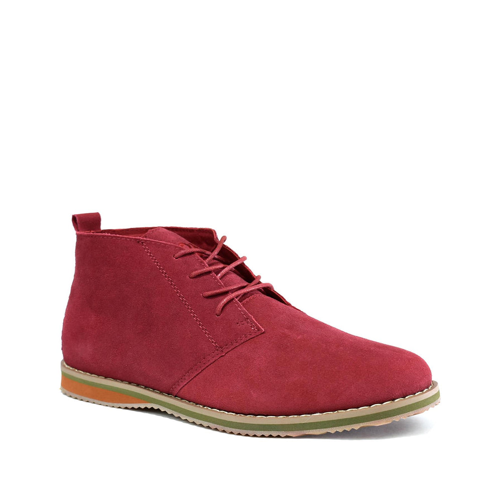 Men’s Boots MBO-3737 in Red Suede