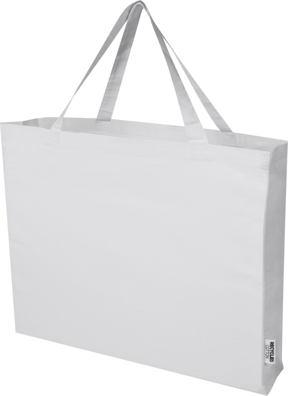 Odessa 220 g/m² GRS recycled cotton tote bag 40L in White