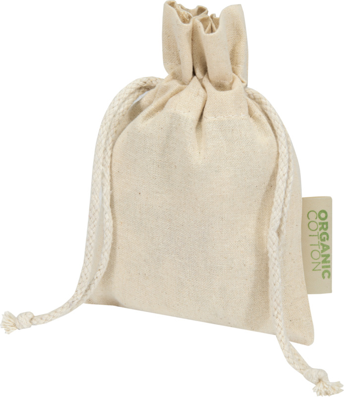 Odisha 140 g/m² OCS organic gift bag - 15 x 10 cm  in Natural